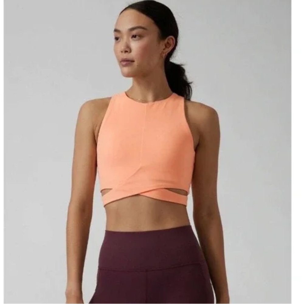 Peach Athleta Sport Bra - Picture 2 of 6